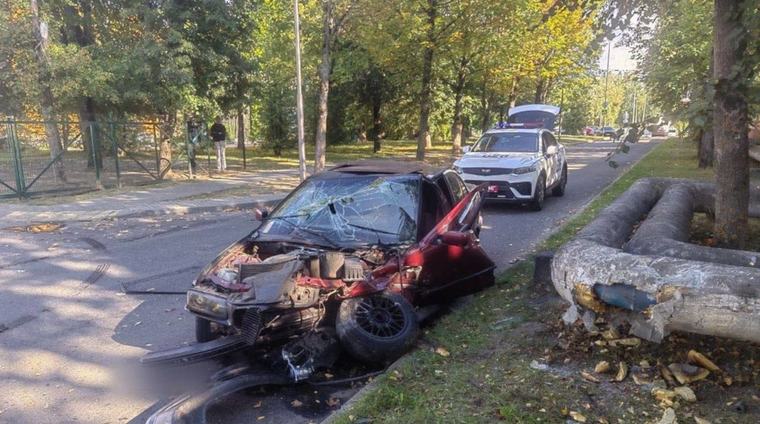 В Могилеве подросток за рулем легковушки попал в ДТП
