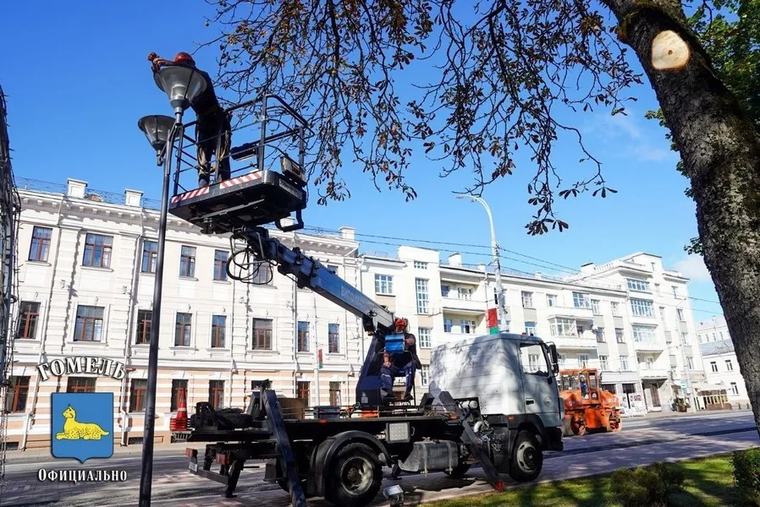 В Гомеле продолжаются работы по благоустройству